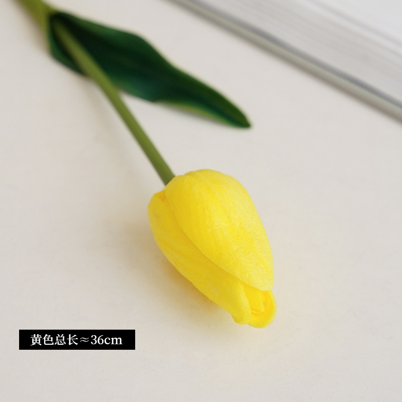 Pu Mini Tulip Tulip Artificial Flower Cross-Border Hot-Selling Home Artificial Flower