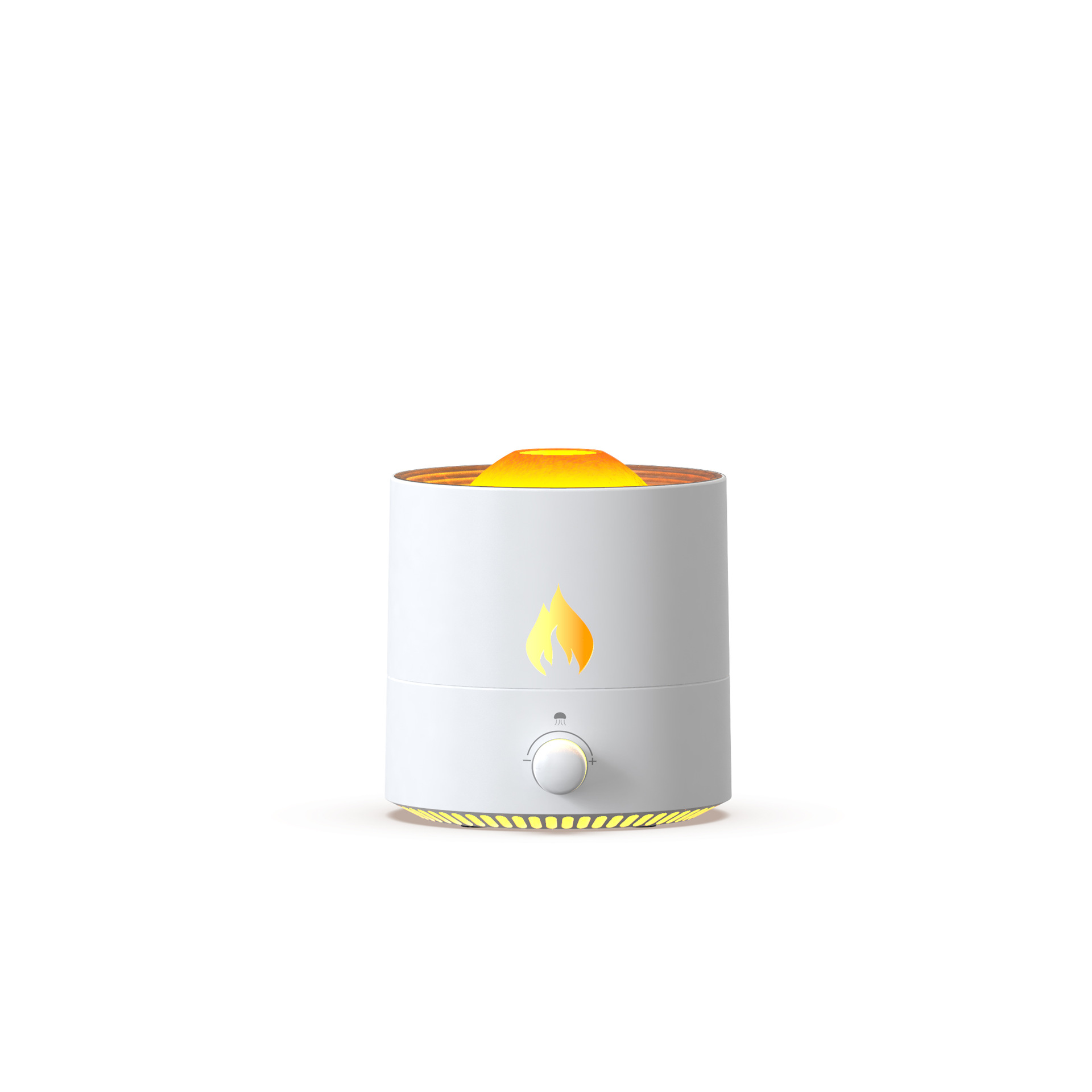 Several Poems Simulation Flame Jellyfish Aroma Diffuser USB Mini Spit Smoke Ring Humidifier Large Capacity Aromatherapy Ultrasonic Aroma Diffuser