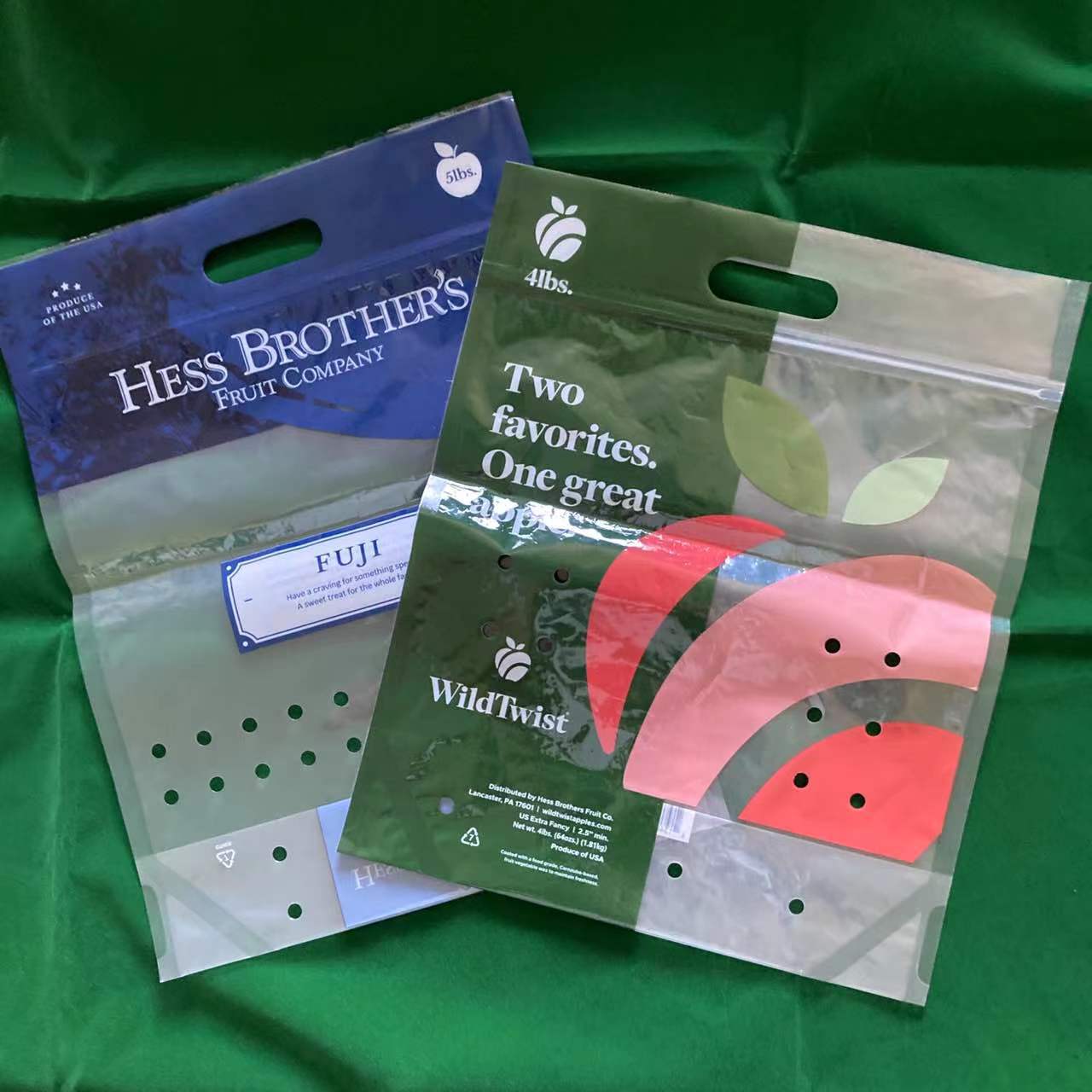 一次性水果蔬菜透明塑料包装袋自立打孔透气手提自封袋批发定 制