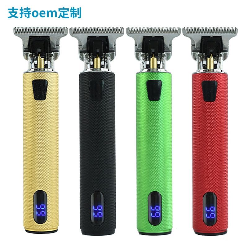 Cross-Border T9 Electric Hair Clipper Bald Head Razor Shaver Hairdressing Electrical Hair Cutter Oil Head Carving Trimming Electric Clipper