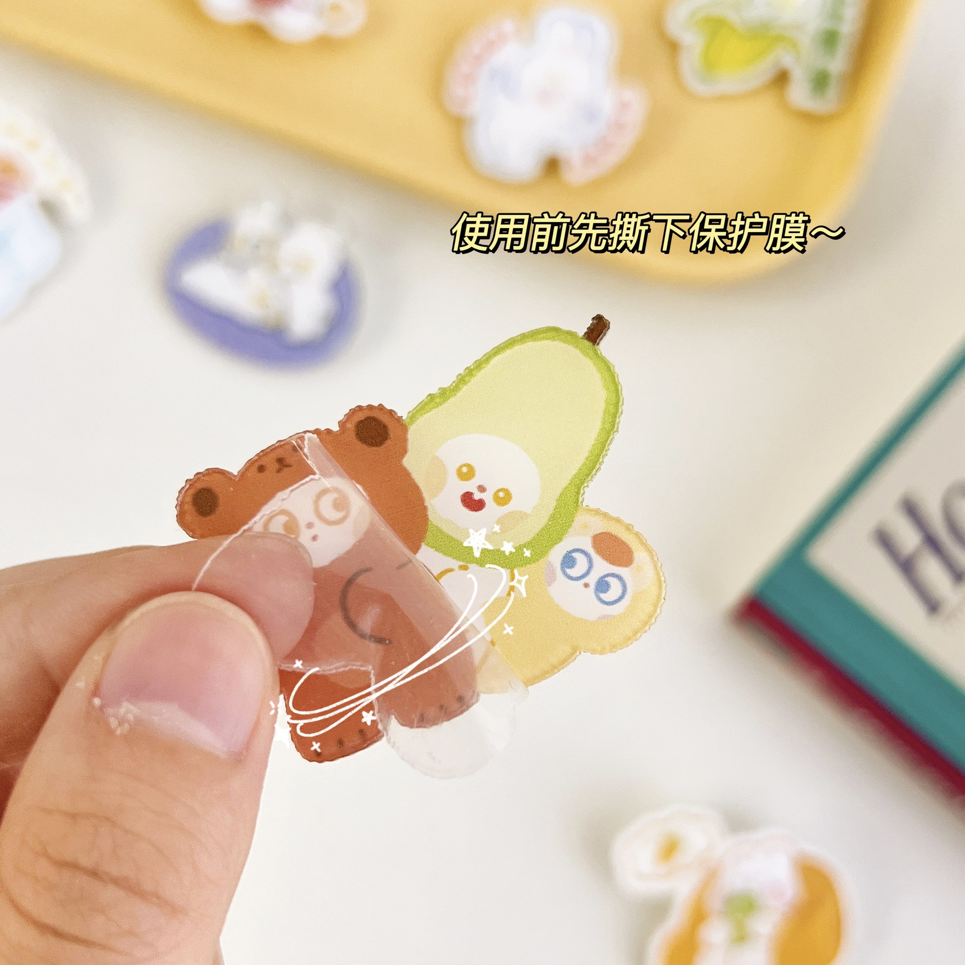 Acrylic Brooch Cartoon Cute Korean Girl Acrylic Decoration Badge Backpack Clothes Pendant Accessories