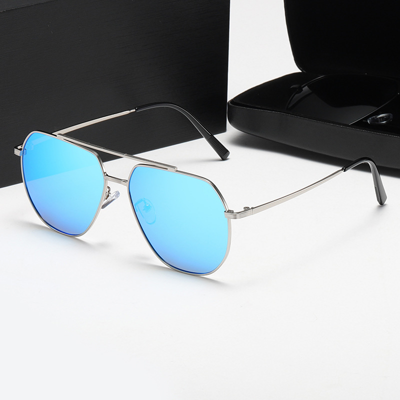 2024 New Online Influencer Fashion Polarized Sunglasses Polygon Oval Sunglasses Personality Uv Protection Glasses 7116