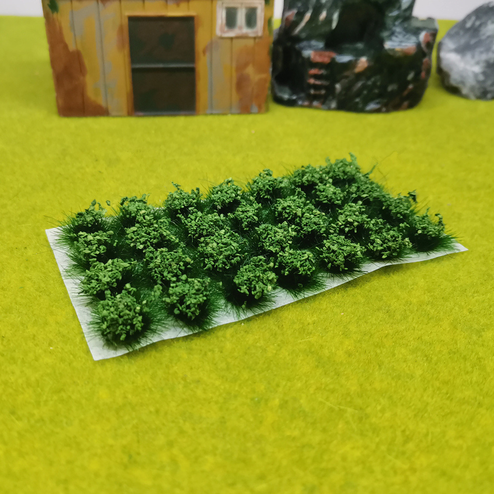 手工diy手作情景制作材料仿真草丛草簇28颗植被沙盘情景模型材料