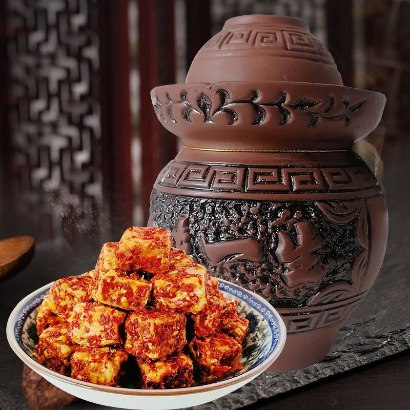 湖南特产豆腐乳农家自制罐装无油腐乳咸香开胃菜调味下饭菜餐饮生