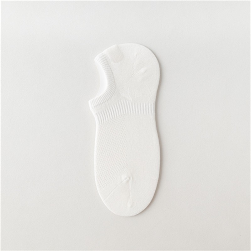 Qianyuan Season Independent Packaging Boat Socks Women's Pure Cotton Socks Women's Combed Cotton Men's Socks Silicone Anti-Slip Invisible Socks