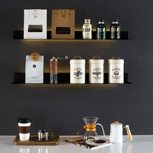 样板间厨房橱柜咖啡层架组合摆件装饰品咖啡豆储物罐瓶杯道具