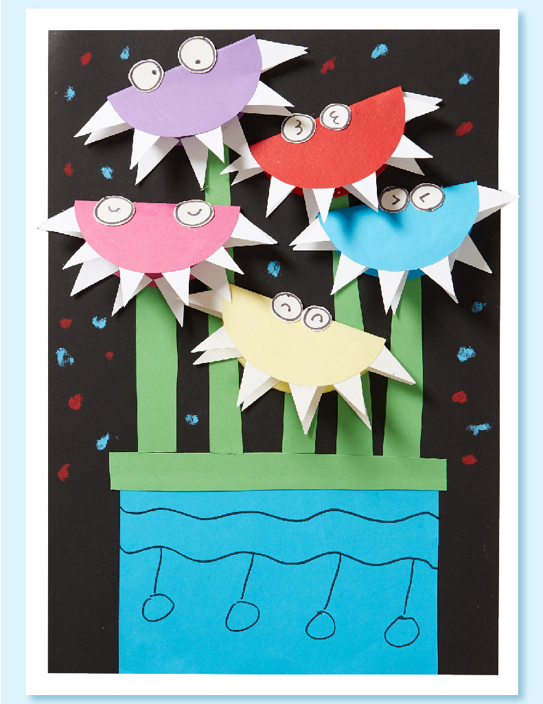 搞怪食人花儿童益智玩具手工diy制作材料包美术绘画幼儿园礼物