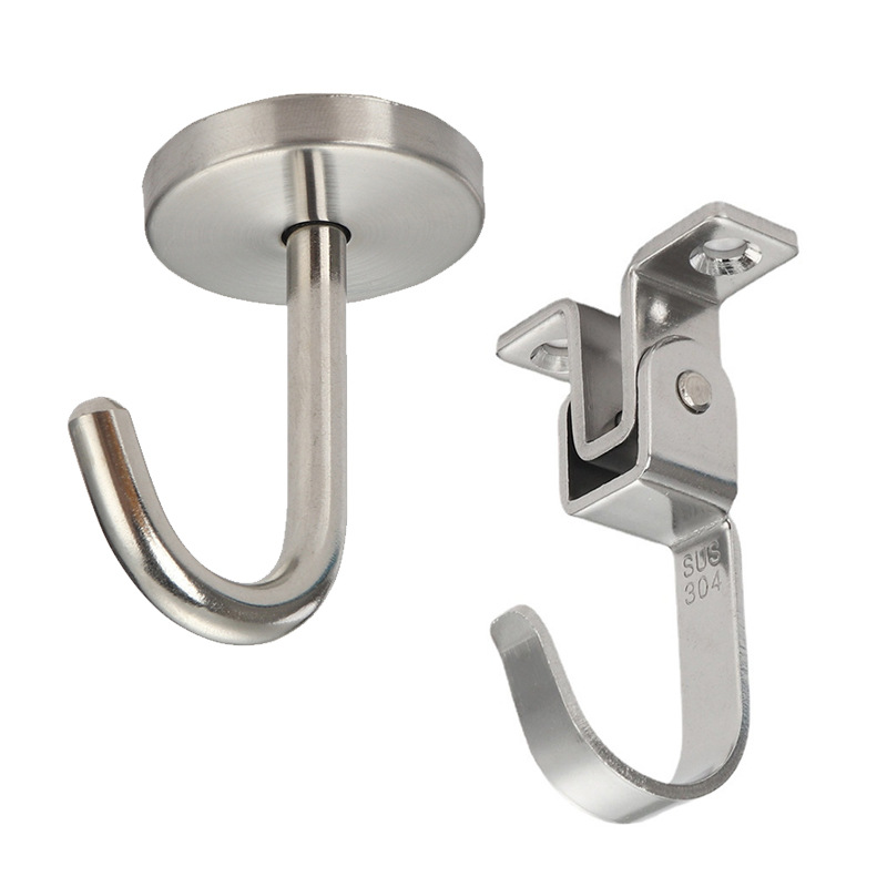 不锈钢顶置吊钩打孔重力天花板吊顶挂钩风扇沙袋吊床固定固定拉钩