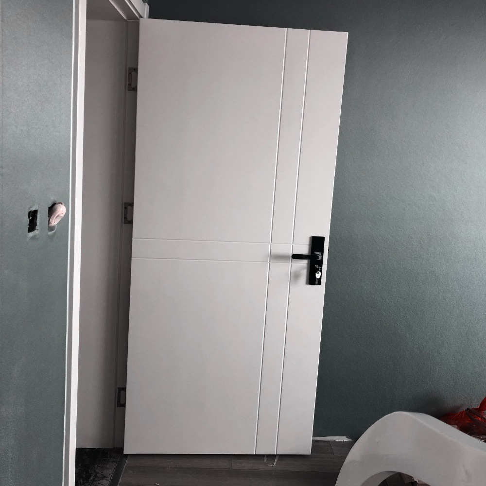 2022流行实木复合烤漆北欧卧室门室内套装门全套意式轻奢极简风格