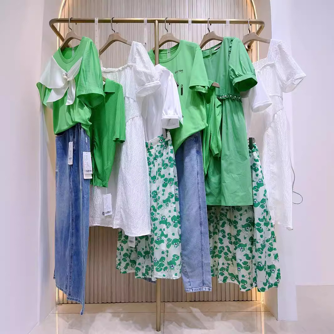 羽纱国际夏季连衣裙女装品折扣专柜撤柜服装尾货批发实体直播货源