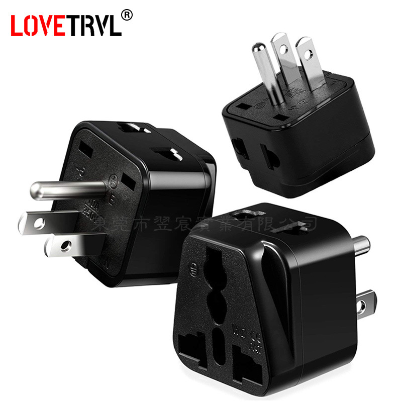 美式转换插头美标插座欧规转美规插头德标英规转美规插头wdi-5