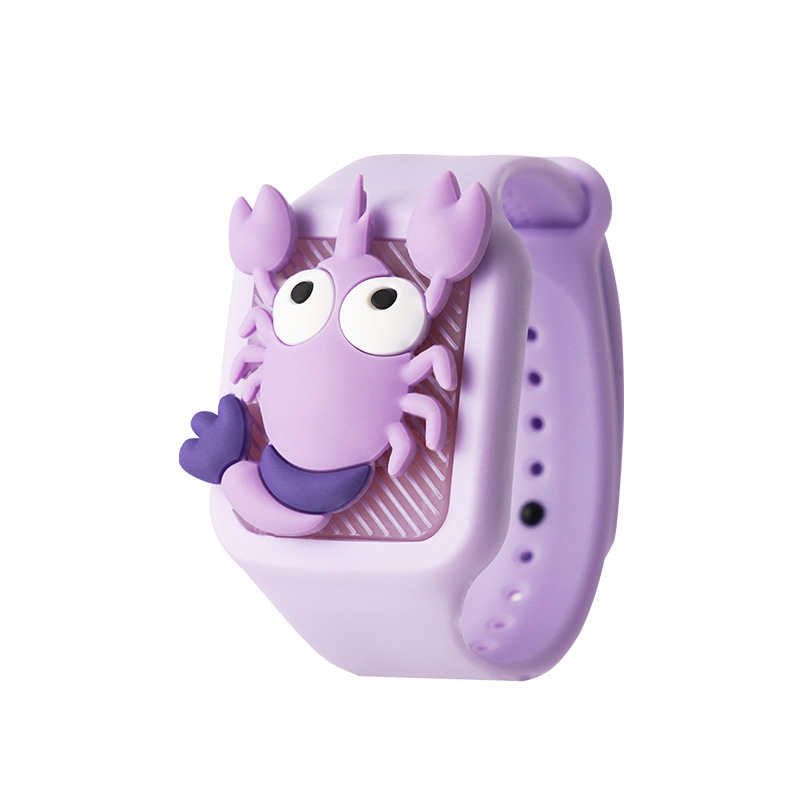 卡通动物驱蚊手环发光闪光蚊不叮立体硅胶儿童夏季防蚊植物精油