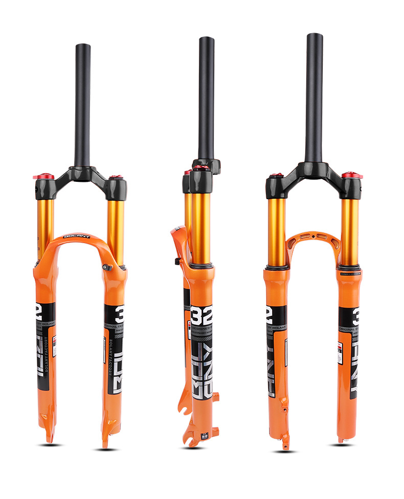 bolany 山地自行车前叉 26/27.5/29寸一体式镁合金避震气叉前叉