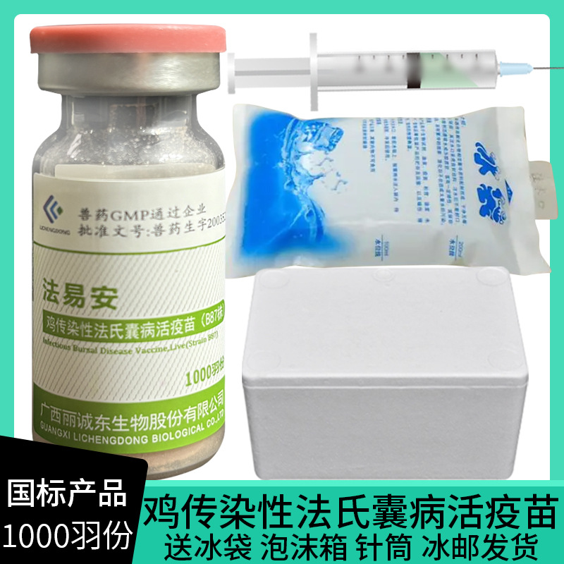 法易安b87疫苗滴眼滴口禽用小鸡疫苗 预防鸡传染性法氏囊病单瓶装