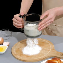 JUD5手持半自动杯式面粉筛烘焙粉筛过筛器筛粉工具筛子过滤网蛋糕