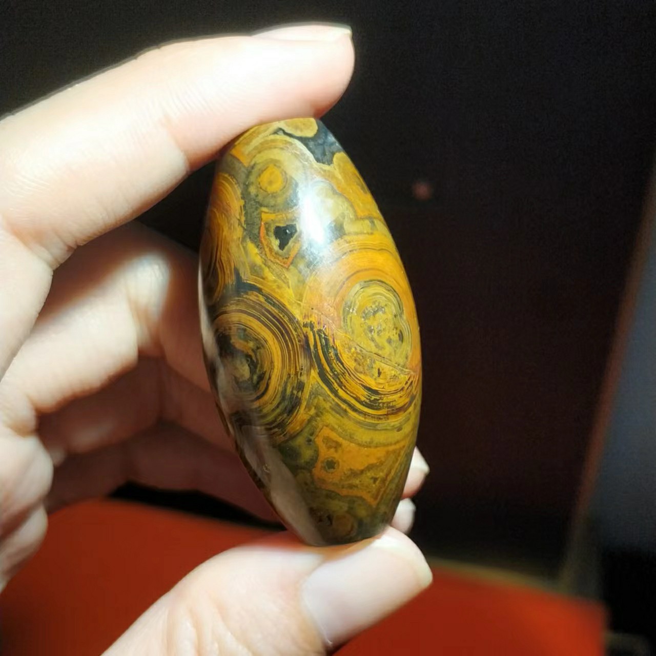 罕见天原蒙天珠九眼石页岩地表金钱眼睛石奇妙花纹收藏品-阿里巴巴