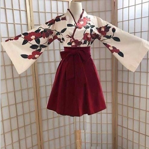 2022 New Improved Hanfu Yu Meiren Red Camellia Oriental Retro Chinese Style Suit Girl Cosplay Business Attire