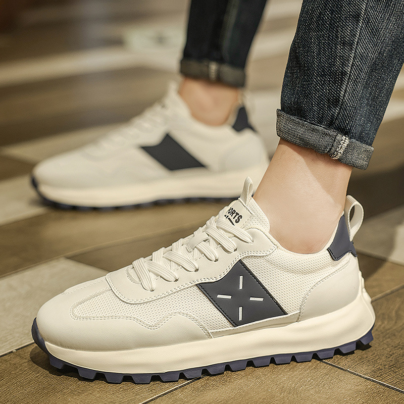 夏季新款透气运动休闲鞋男鞋 学院风韩版潮鞋阿甘鞋男士板鞋单鞋