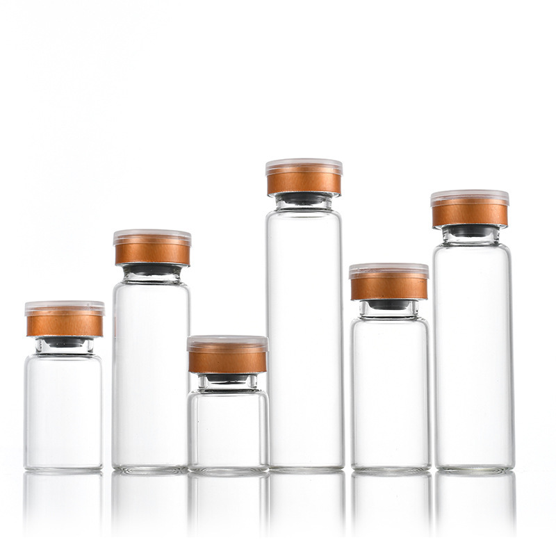 现货西林瓶冻干粉瓶口服液透明卡扣分装玻璃瓶5ml20ml管制瓶