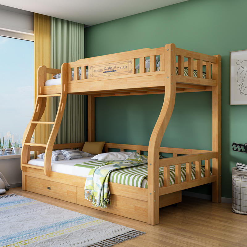儿童上下铺床双层全实木大人成人子母床小户型家用两层双人高低床