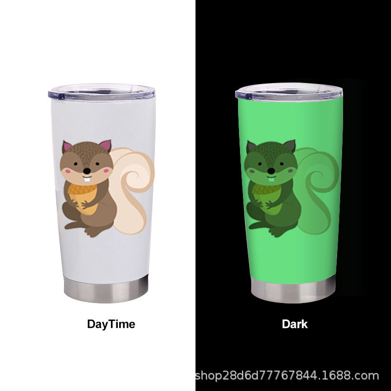 Customized Luminous Sublimation Mug Large Capacity 1000ml Vacuum Cup Stainless Steel Handy Cup Travel Mug