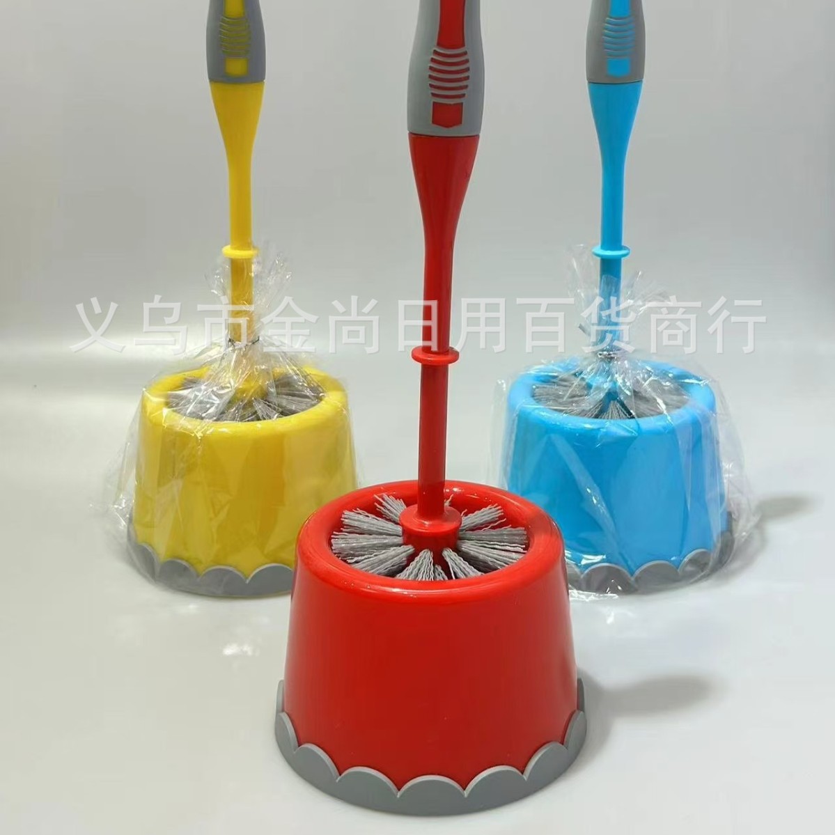 household small toilet brush dark multi-color toilet brush toilet special toilet brush three-color optional toilet brush