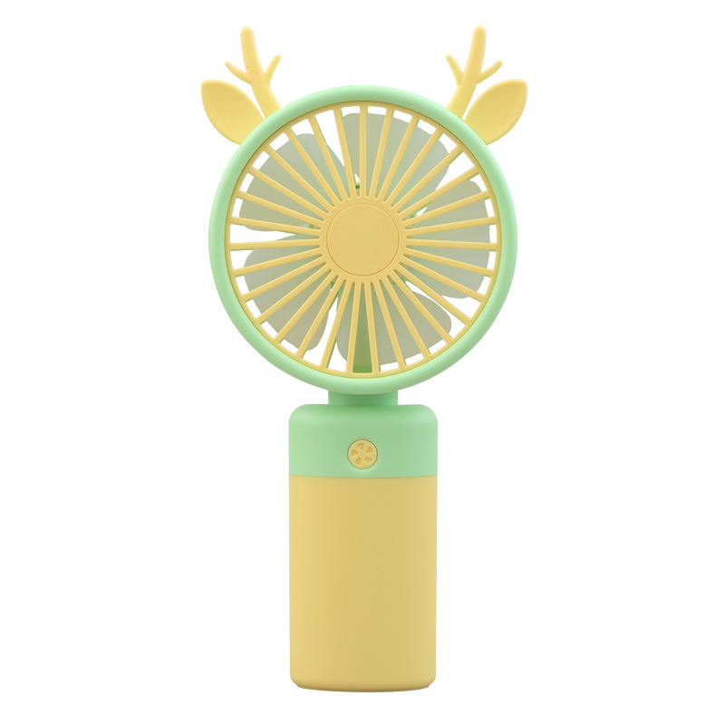 2023 Fresh Cartoon USB Rechargeable Small Fan Portable Handheld Fan Student Fan Promotional Gift