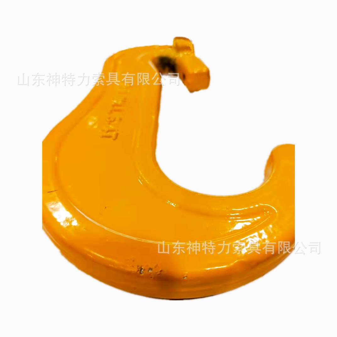 高强度合金钢锻造板钩 13mm捆扎杆c型钩 集装箱绑扎钩捆扎杆板钩