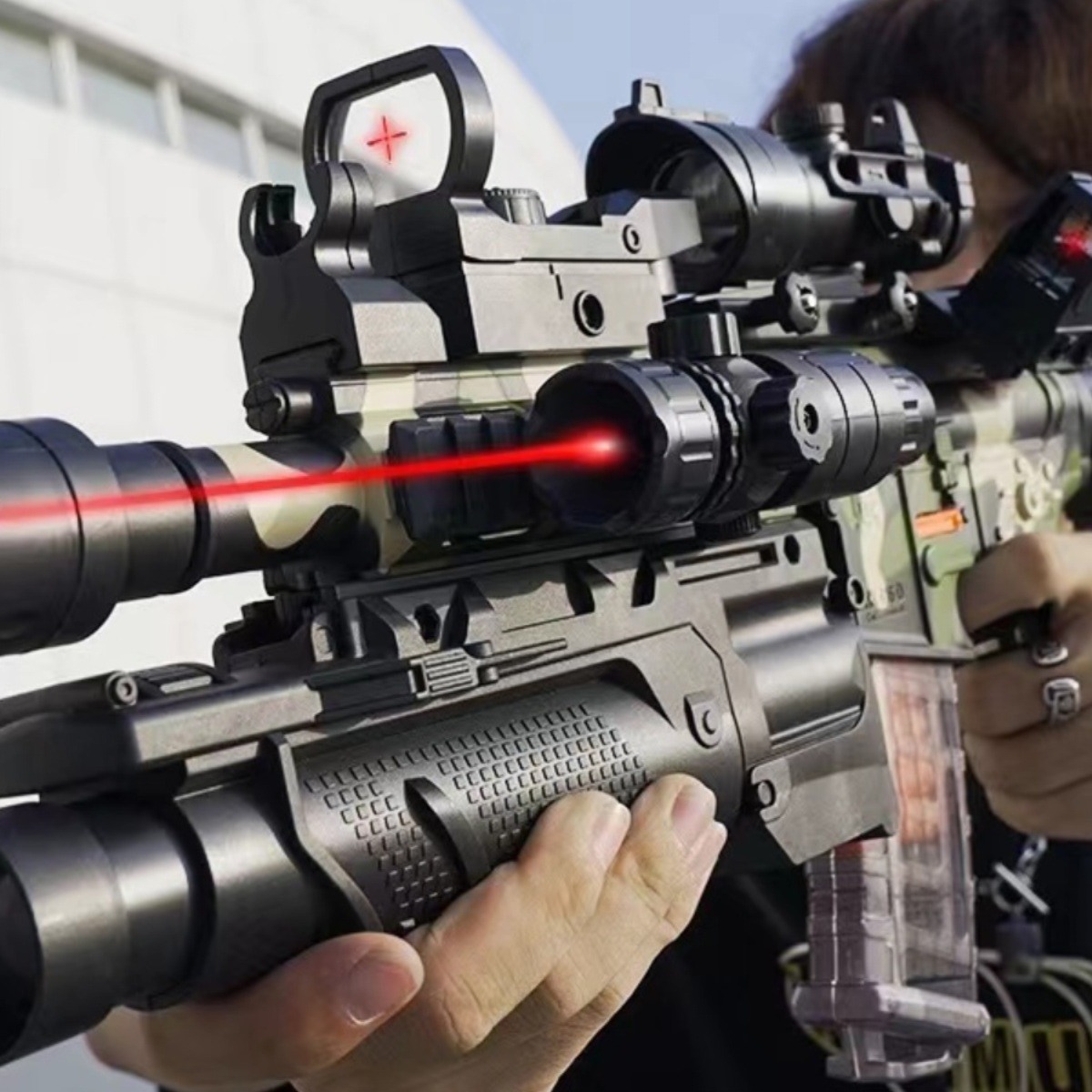 儿童m416电动连发软弹枪手自一体狙击枪玩具枪男孩m4机关突击步枪