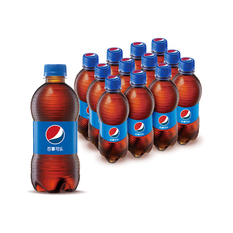 pepsi百事可乐300ml×12瓶整箱可乐型汽水碳酸饮料过年聚餐饮品