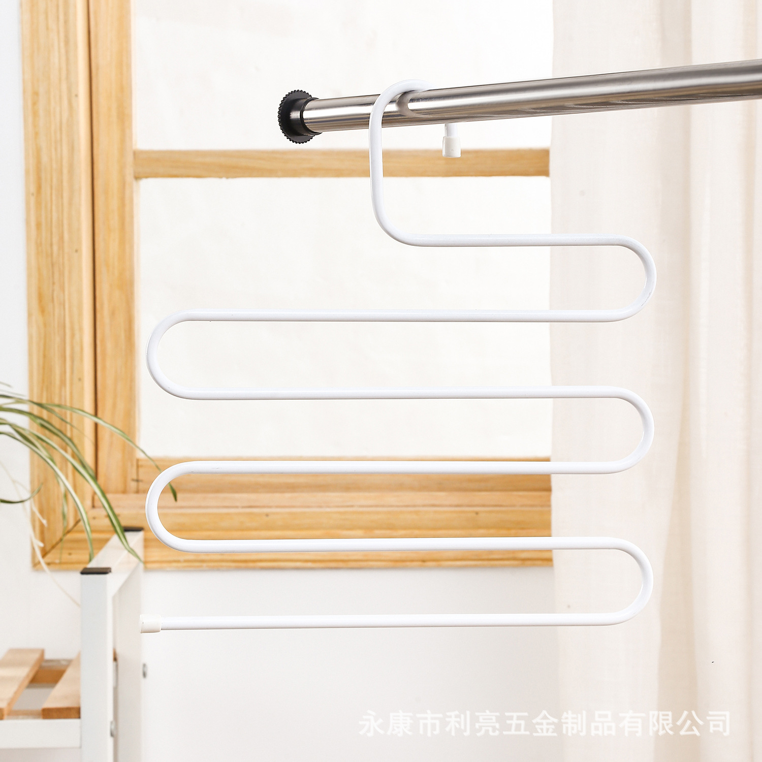 Folding Pant Rack Portable Drying Retractable Household Magic Trouser Press Wardrobe Storage Bold Pant Rack Multi-Layer Pants Hanger