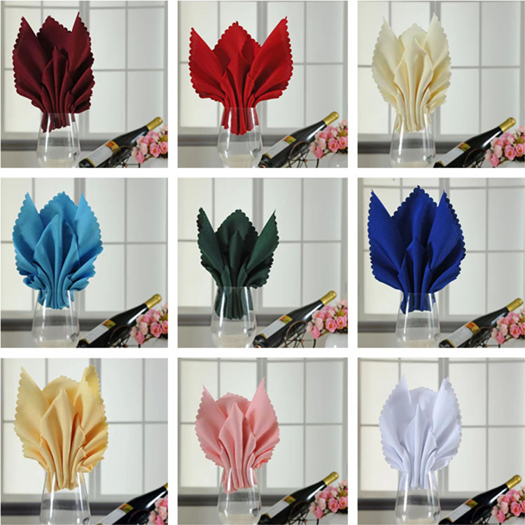 酒店口布宴会折花餐巾布西餐厅擦杯布酒吧饭店口杯餐布餐垫桌巾厂