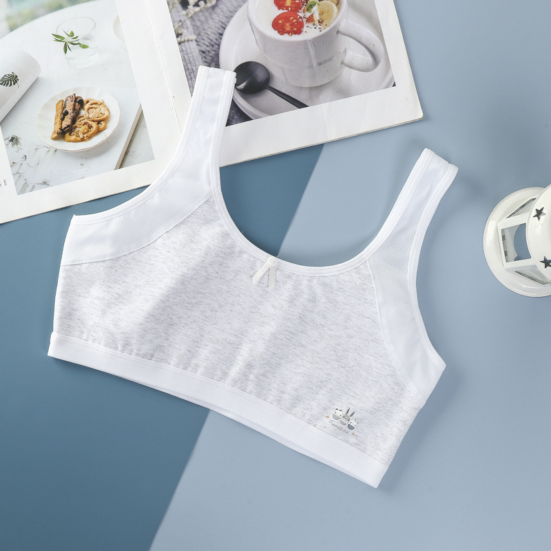 Underwear Students Junior High School Primary School Girls Development Period 9-15 Years Old Cotton Vest Older Children Puberty Boob Tube Top