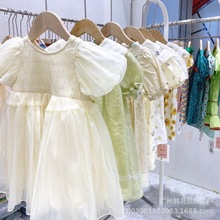 女童连衣裙 童装巴拉巴拉 品牌折扣童装尾单一手货源 法式仙女裙