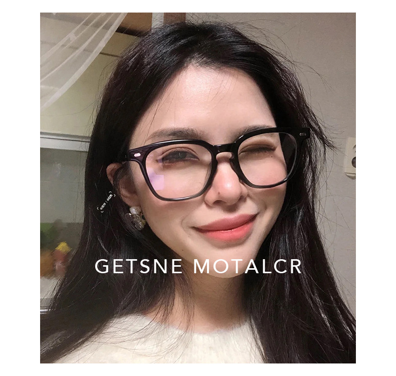 gm近视眼镜框防蓝光男女方形素颜平光镜朱一龙网红同款韩版电脑镜