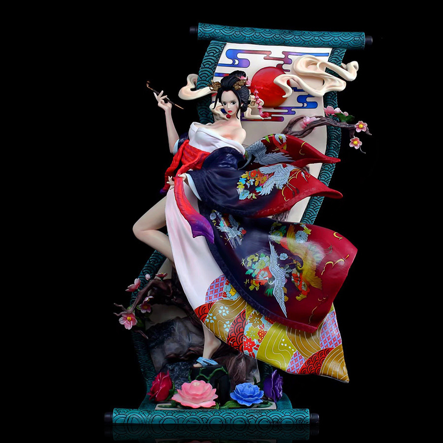 作伴罗宾 和服 大型手办雕像 海贼王周边gk摆件1/6动漫模型二次元