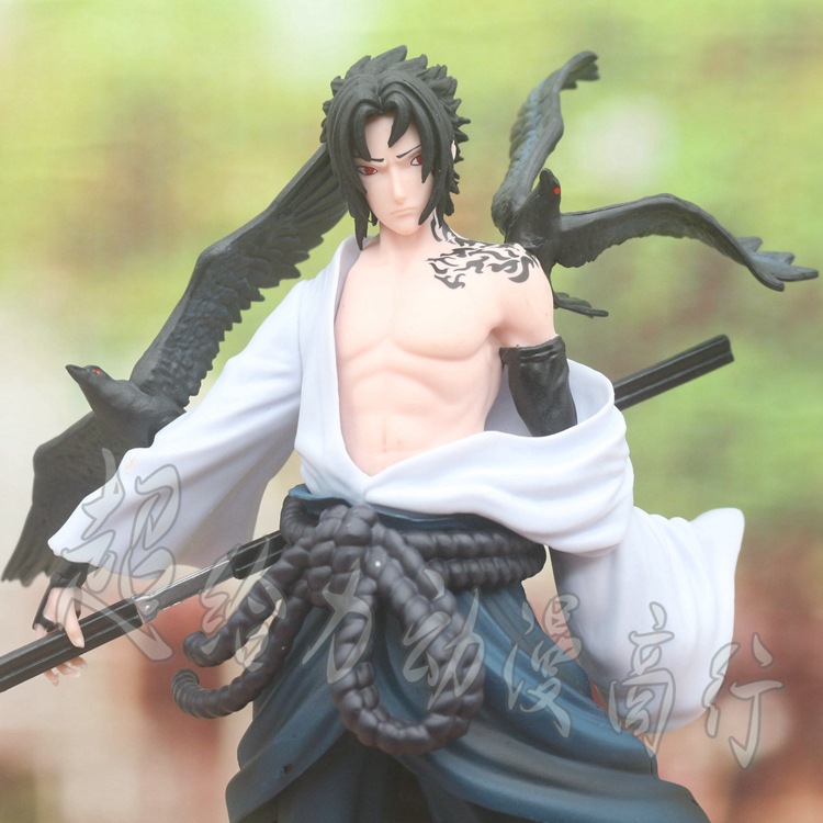 动漫手办 火影忍者博人传 乌鸦 咒印纹身宇智波佐助 站姿模型盒装