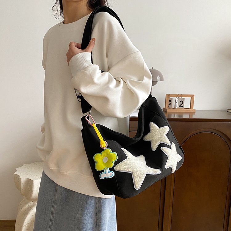 Japan and South Korea Cute Five-Pointed Star Crossbody Bag Women's Class Leisure Backpack Large Capacity School Bag Fashion Women's Bag