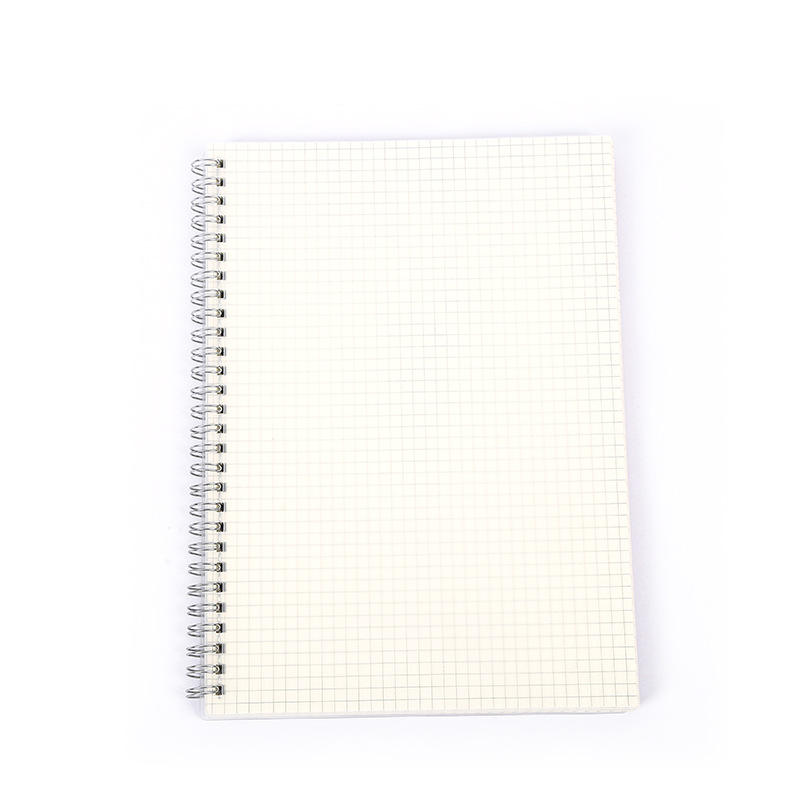 Simple A5/A6/B5 Coil Notebook Notebook Horizontal Line Blank Grid Pp Transparent Frosted Notebook Wholesale