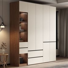 北欧衣柜现代简约经济型组装六门实木质板式主卧室家用柜子大衣橱