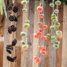 水果吊串水果店餐馆创意餐厅餐馆假柿子挂件墙上装饰空中吊饰