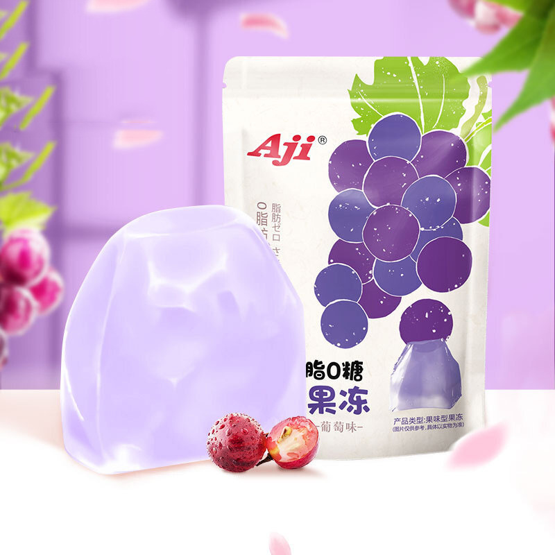 aji蒟蒻果汁果冻百香果味180g休闲零食下午茶果肉布丁儿童零食