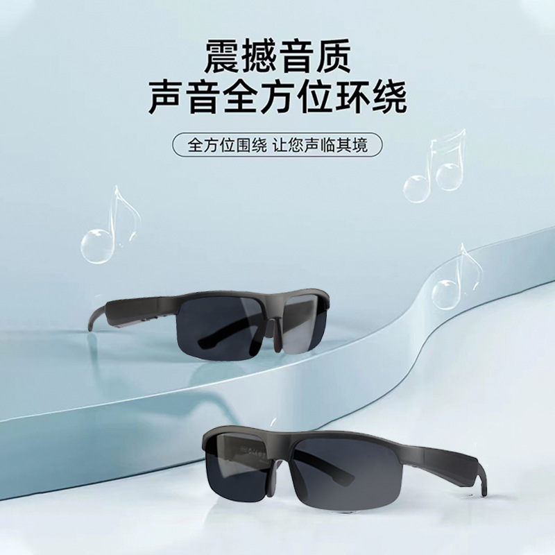 Smart Glasses Bluetooth Headset M6pro Sun Glasses Black Technology Bone Conduction Outdoor Cycling and Driving Long Endurance