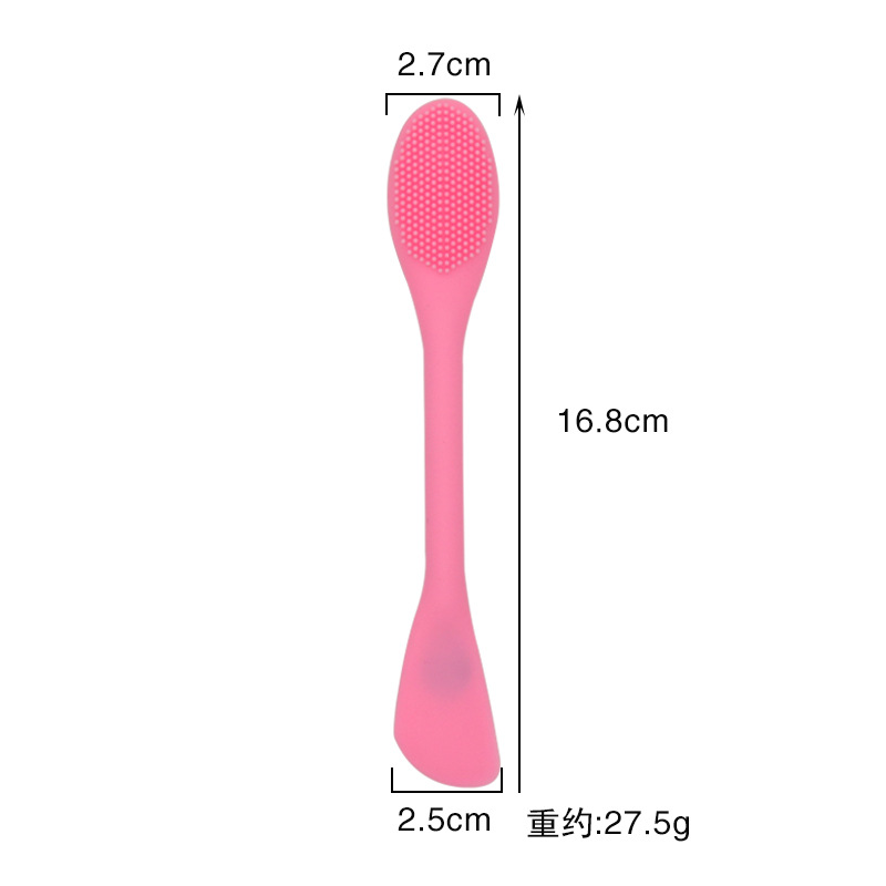 Spot Silicone Facial Mask Brush Blackhead Double-Sided Nose-Washing Brush Face Cleaning Beauty Supplies Mask Stick Mask Spoon