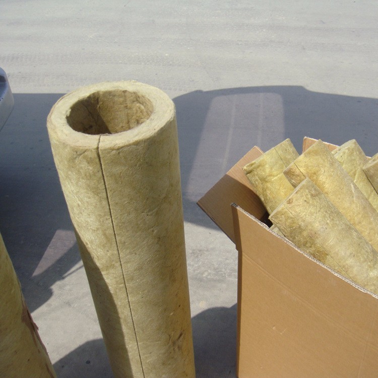 复合铝箔岩棉管 防火岩棉管壳 保温隔热岩棉管 管道用保温建材