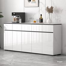 极简现代靠墙多功能收纳餐边柜厨房储物柜碗柜烤新款大容量漆40cm