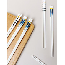 批发高档陶瓷筷子家用日式耐高温骨瓷筷子6双装礼品