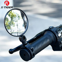 自行车后视镜360度广角凸面镜单车反光镜硅胶柄山地车观后镜
