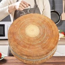 27IK松木菜板实木家用切菜板剁肉整木菜墩案板商用砧板防霉厚粘板