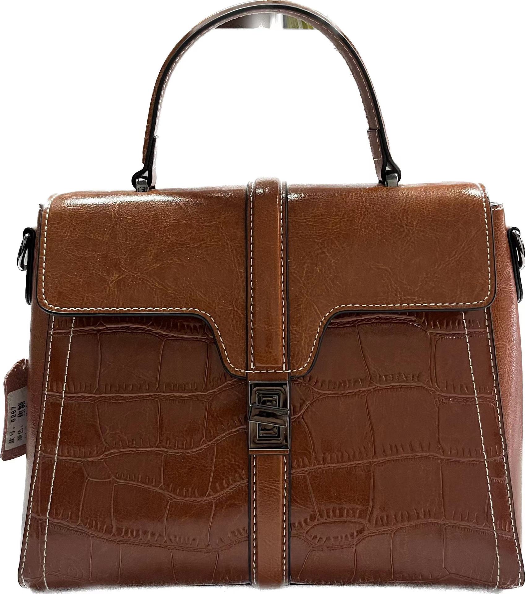 外贸爆款跨境鳄鱼皮时款包女士手提包2023新款斜跨包单肩包源头厂